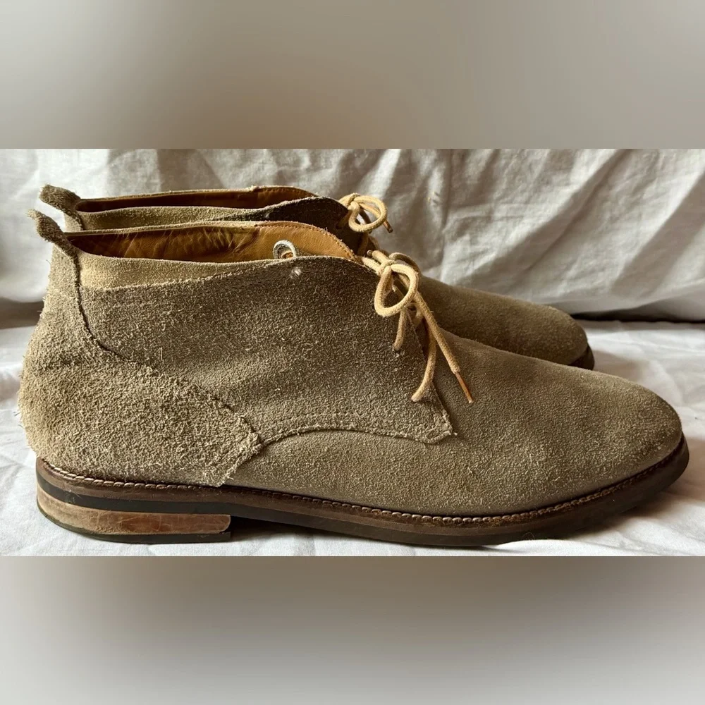 Cole Haan Suede Chukka Boots Men's Sz 13 Sand Gray Shoes Preppy C23872